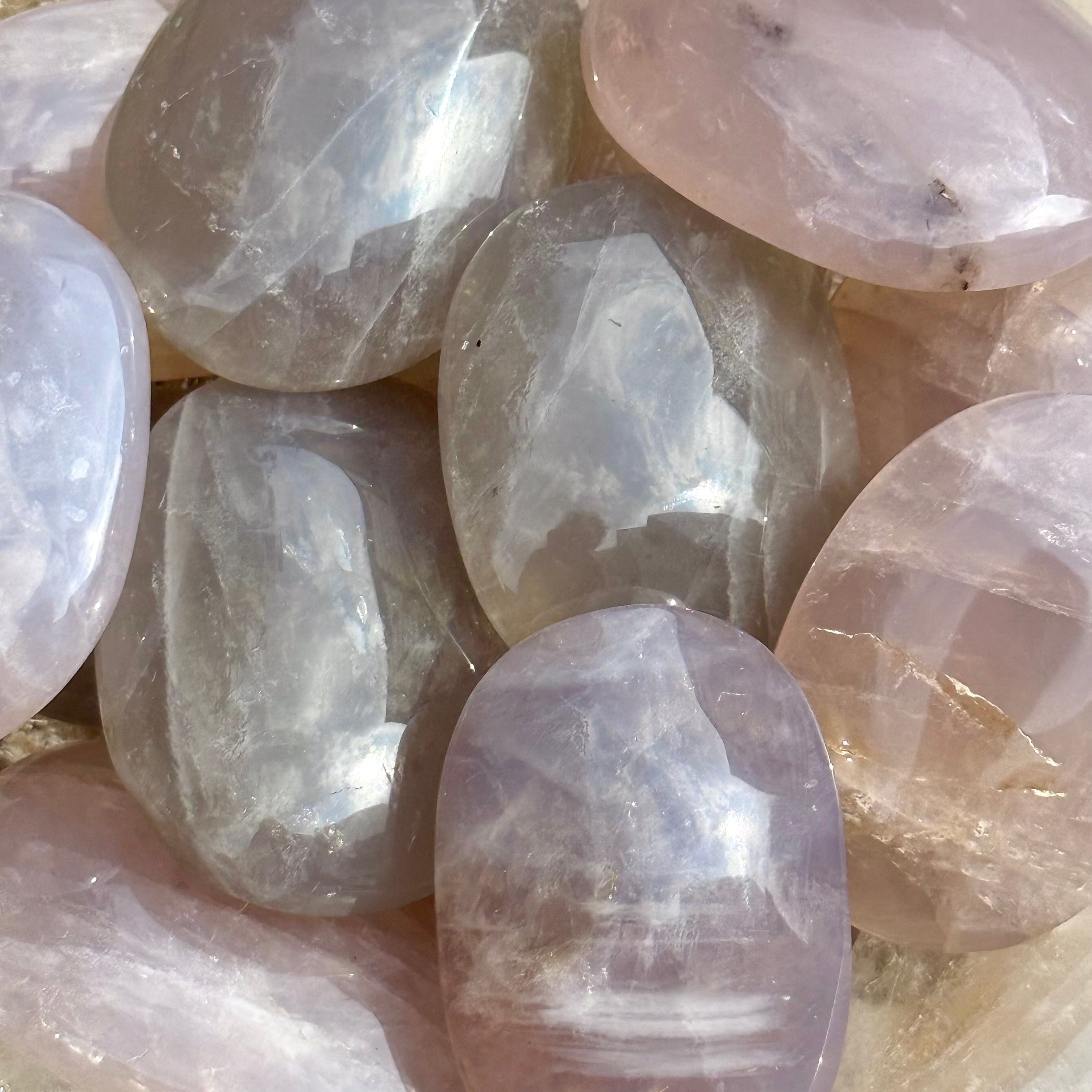 Palms de cuarzo rosa azul