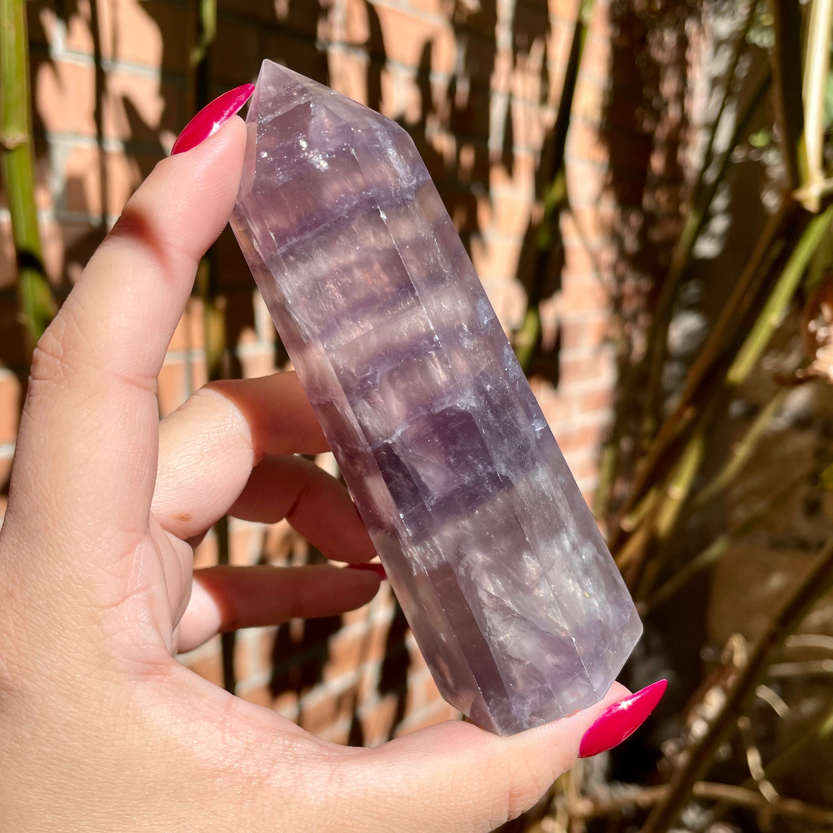 Torres de fluorita lavanda