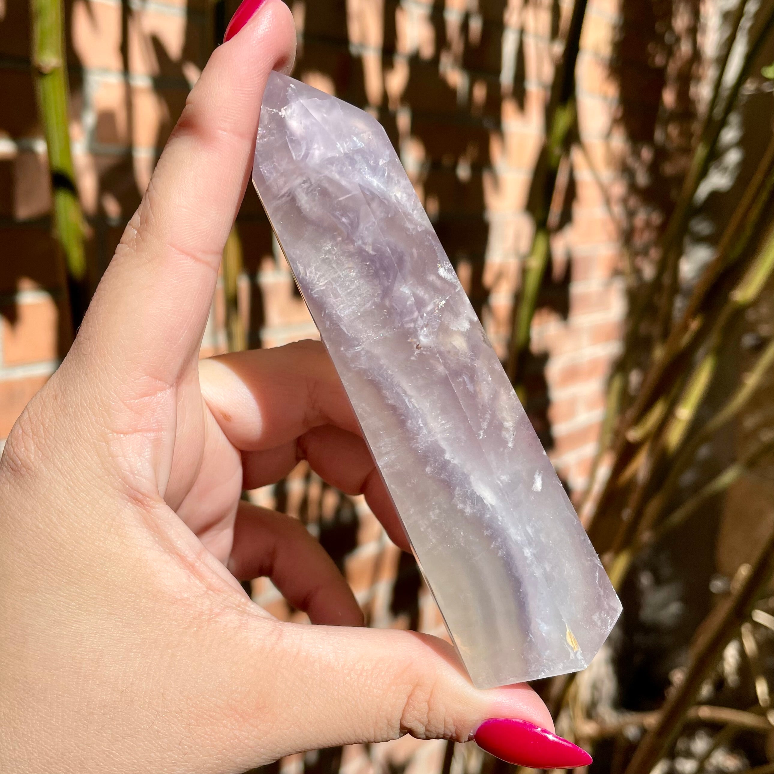 Torres de fluorita lavanda