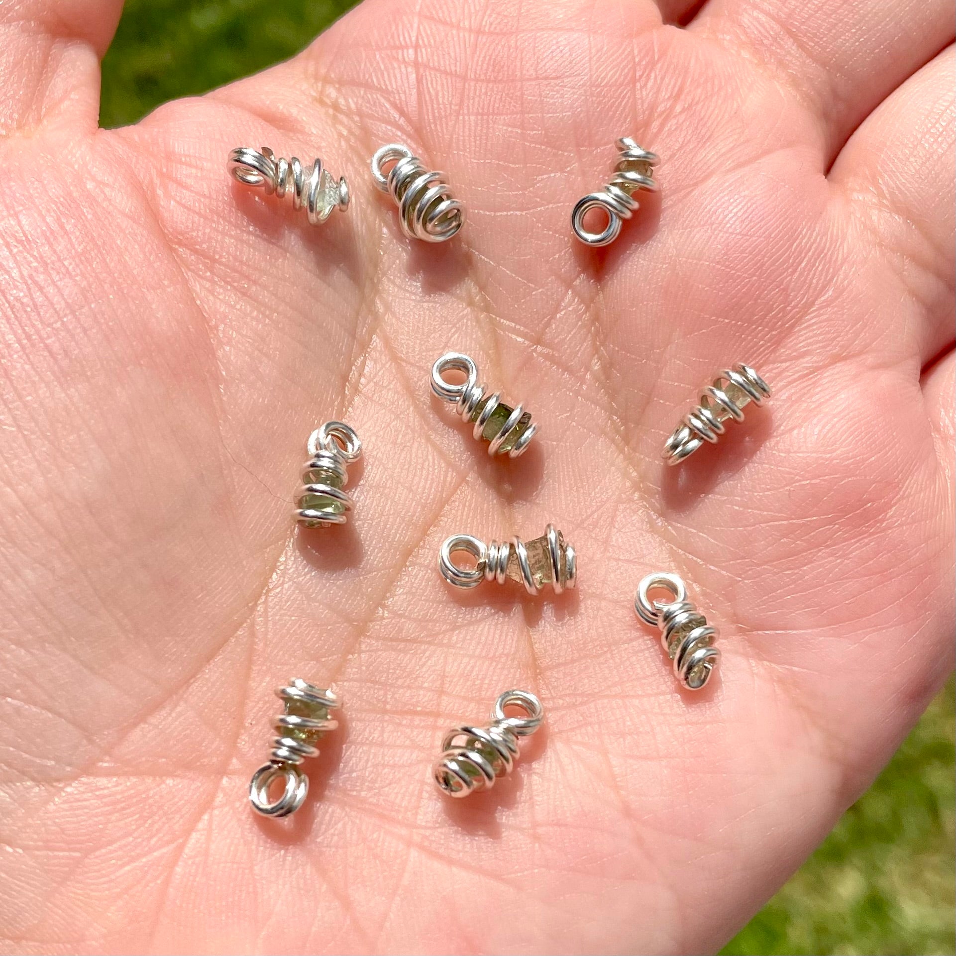 Micro charm de moldavita